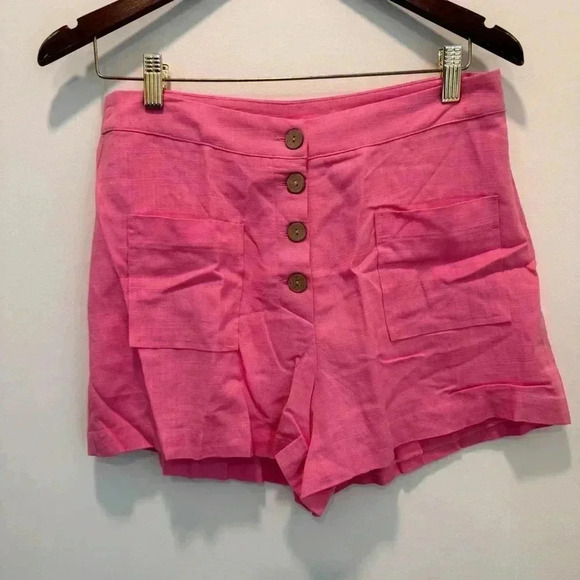 Kacey Linen Blend Shorts size M - Picture 4 of 14